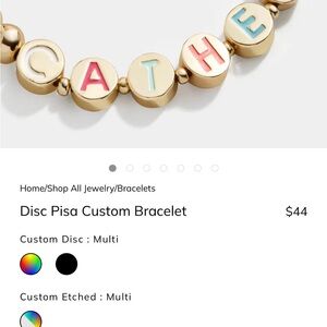 Gold Bracelet with Pink Mama customization- size Petite NWT